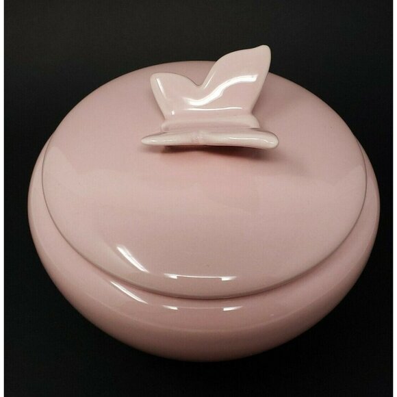 Pink Butterfly Trinket Box Candy Dish Whole Home Kids Sears Nursery Kids Room - Picture 2 of 11